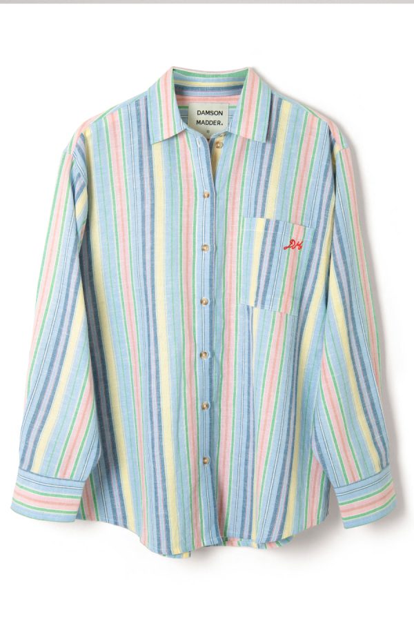 Women skyla shirt - multi stripe None | Co-ords Damson Madder - Image 7