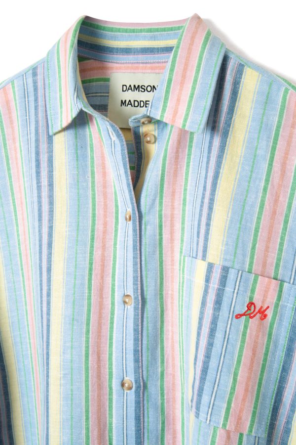 Women skyla shirt - multi stripe None | Co-ords Damson Madder - Image 5
