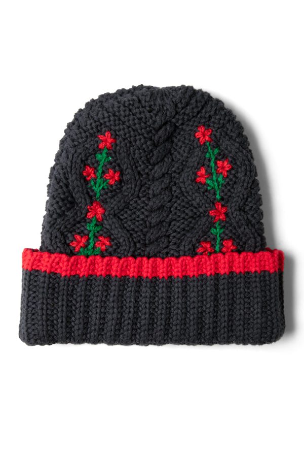 cable knit grandpa beanie None | Cold Weather Accessories Damson Madder Women - Image 2
