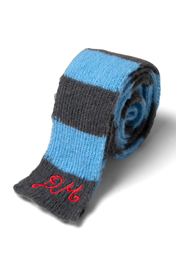 Cold Weather Accessories | knitted hair bow in stripe None | Damson Madder Women - Image 3