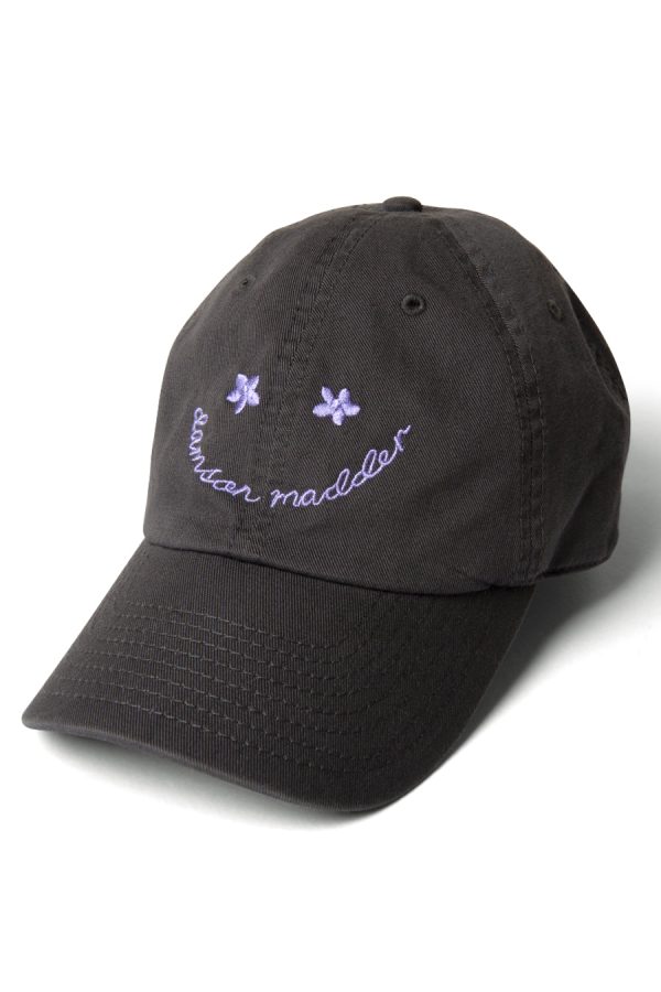 Hats Damson Madder | Women smiley cap with lilac embroidery - web exclusive None