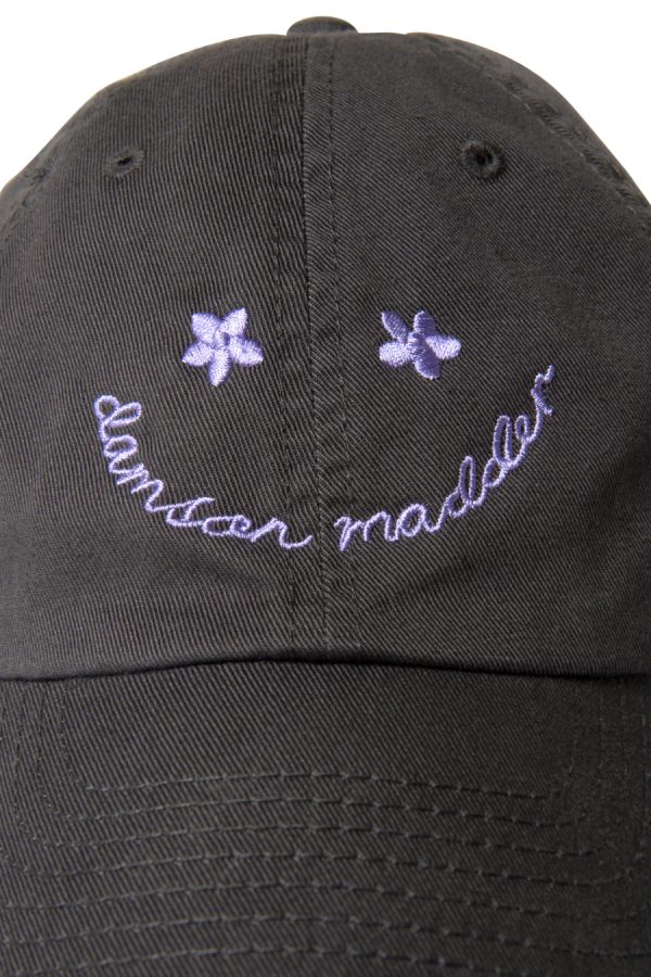 Hats Damson Madder | Women smiley cap with lilac embroidery - web exclusive None - Image 2