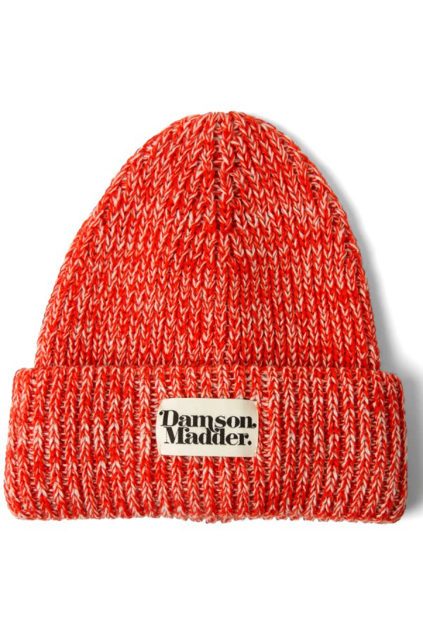 flecked yarn beanie - red None Women | Hats Damson Madder - Image 3