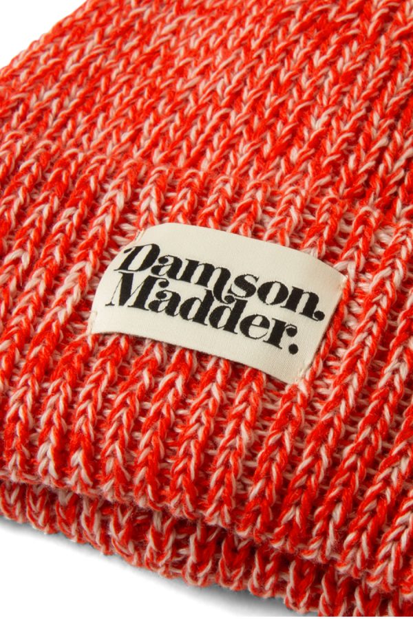 flecked yarn beanie - red None Women | Hats Damson Madder - Image 2